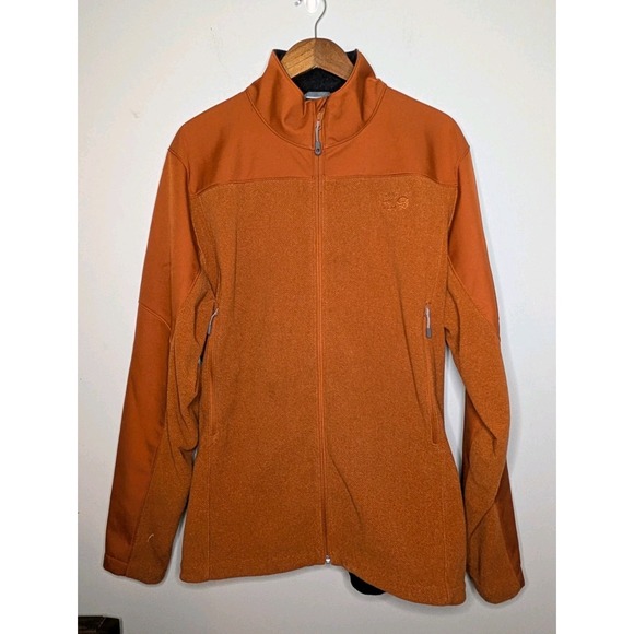 Mountain Hardwear Tech Full Zip Jacket Burnt Orange Men's Size XL Fleece Like - Picture 1 of 16